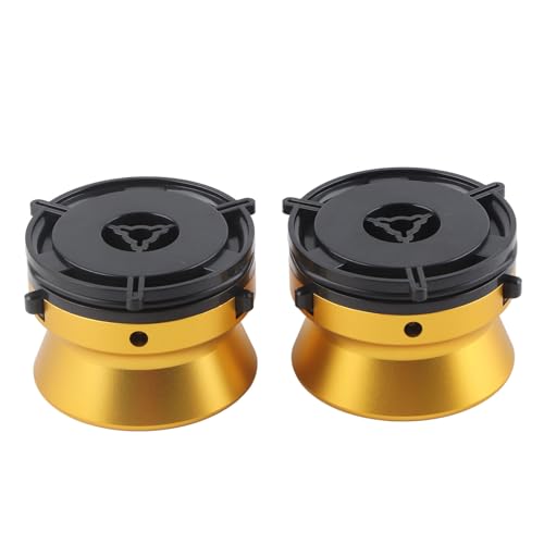 Ejoyous Abschließbarer Aluminiumlegierung 10-Zoll-Opener für Studer, Exquisites Handwerkskunst, Einfache Installation, Hochkompatibel mit Akai, NAB Reel Hub-Adapter, Universelles Ladegerät für (GOLD) von Ejoyous