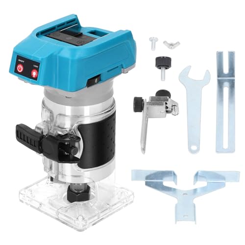 Ejoyous Akku Kantenfräse, Brushless 18V Router, 30.000 U/min, Transparente Basis, Kunststoff, Festbasis, für Holzbearbeitung Ejoyous Akku Kantenfräse, Brushless 18V Router, 30.000 U/min, Transparente Basis, Kunststoff, Festbasis, für Holzbearbeitung von Ejoyous