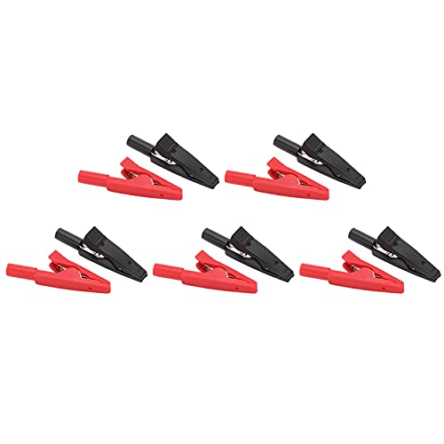 Ejoyous Alligatorclips Klemmen, Abfallresistente Isolierte Clips Rot+Schwarze Standardgröße für Elektrizitätstest, Einfach zu Bedienen, Vielseitiger Gebrauch Ejoyous Alligatorclips Klemmen, Abfallresistente Isolierte Clips Rot+Schwarze Standardgröße für Elektrizitätstest, Einfach zu Bedienen, Vielseitiger Gebrauch von Ejoyous