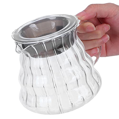 Ejoyous Anti-Scenen-Griff-Design, Gummiabdeckungsunterstützung, Starke Borosilikat-Glas-Kaffeekanne mit Exquisitem Ausgabendesign für Home Office Kitchen, das Zum Gießen von Brewing Entwickelt Ejoyous Anti-Scenen-Griff-Design, Gummiabdeckungsunterstützung, Starke Borosilikat-Glas-Kaffeekanne mit Exquisitem Ausgabendesign für Home Office Kitchen, das Zum Gießen von Brewing Entwickelt von Ejoyous