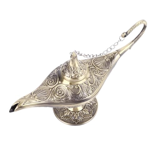 Ejoyous Arabische Lampe, Mehrzweckfotografie -Requisite, Dekoration Zinklegierung Handgeprägte Geprägte Blumen Einzigartig (Bronze) von Ejoyous