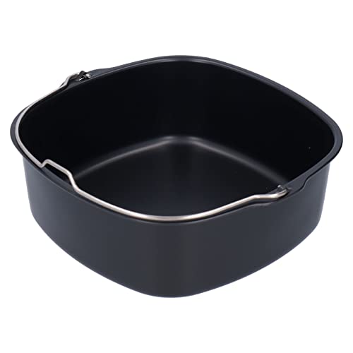 Ejoyous Auflaufform für Heißluftfritteuse, Kuchenform Fritteuse Backform Brotbackkorb Quadratisch Luftfritteusen-Zubehör für HD9925 HD9860 HD9905 01 (22cm) von Ejoyous