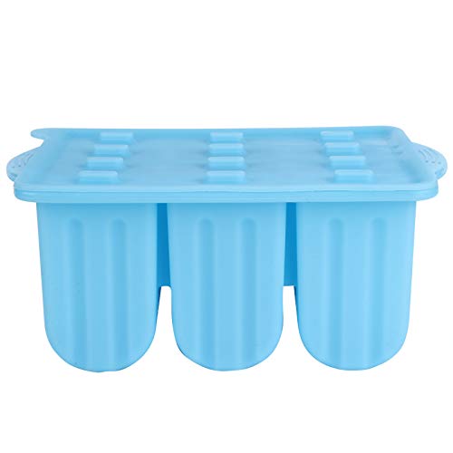 Ejoyous Blue Silicon Ice Cubes Wiederverwendbares DIY -Eishersteller -Küchenwerkzeug mit Deckel für Home Office Bar, Ideal für Verschiedene Umgebungen, Wärme und Kaltbeständige, Leicht zu Reinigende von Ejoyous