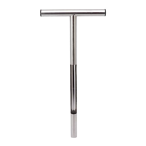 Ejoyous Bodenprobenersonde 304 Edelstahl mit Glänzendem Finish für Gartenfarm Rasen Einfache Betrieb 2,5 cm Durchmesser -Sondenrostwiderstand (21 Zoll) von Ejoyous