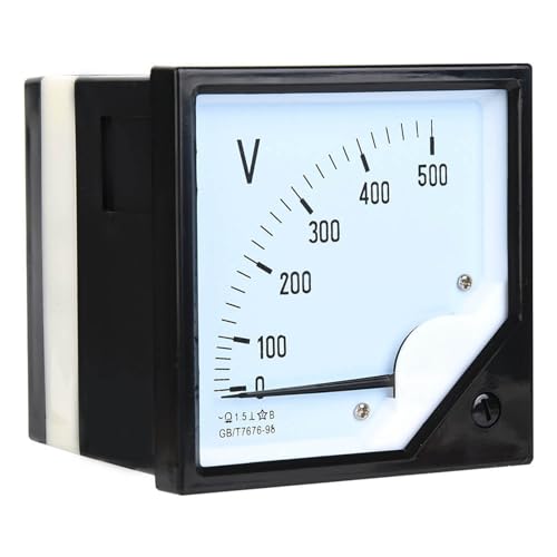 Ejoyous Compact Analog Voltmeter, AC 0-500V Panel-Messgerät, Leichtes Design mit Breiter Spannungsbereich, Stabilität und Genauigkeit, Ideal für die Verwendung von Industrie- und Bergbau, das von Ejoyous