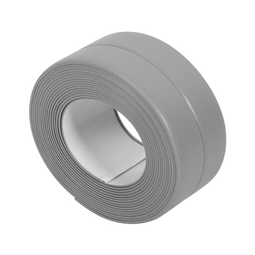 Ejoyous Dichtungsband selbstklebend Abdichtungsstreifen PVC Dichtleiste 3.2m wasserdicht schimmelresistent ölbeständig faltbar für Spüle Badewanne Wand mit Klebefolie (38 mm*3,2 m) von Ejoyous