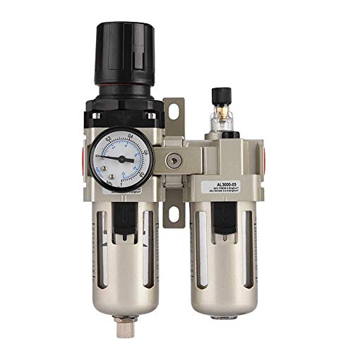 Ejoyous Druckluft Wartungseinheit 3/8 Wasserabscheider Ölabscheider Druckminderer Druckluftregler für Druckluftkompressor Luftkompressoren Zubehör Kompressor Filter Ejoyous Druckluft Wartungseinheit 3/8 Wasserabscheider Ölabscheider Druckminderer Druckluftregler für Druckluftkompressor Luftkompressoren Zubehör Kompressor Filter von Ejoyous