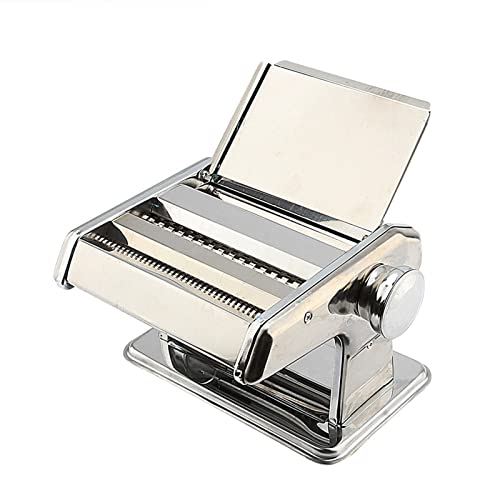 Ejoyous Edelstahl Pasta Maker Noodle Press Machine Manual Noodle Cutter für Hausgemachte Spaghetti Tagliatelle Lasagne mit Einstellbares Hygienisches Design Einfach zu Bedienen von Ejoyous