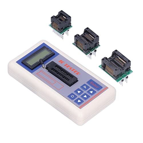 Ejoyous Effiziente Messung, Automatische Herunterfahrenfunktion, Multifunktionstester mit Integriertem Schaltkreis mit 1.300 Chip -Datenreihen, 06F Wartungs IC Transistor Messgerät für die (mit von Ejoyous