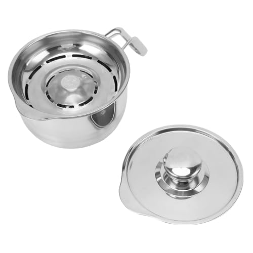 Ejoyous Eiertrennzeichen Edelstahl Eimer mit Deckel | Einfacher Griff Zum Kochen und Backen | Erstklassiges Werkzeug für Küche (Rot) von Ejoyous