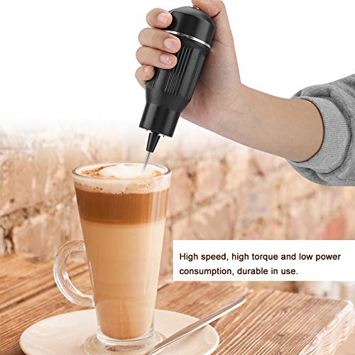Ejoyous Elektrische Handheld-Eierschläger, Hohe Geschwindigkeit und Robuste, Bequeme und Tragbare, Mühelos Ideale Schaum für Kaffee- und Milchgetränke mit Edelstahlkopf mit Lebensmittelqualität, Kopf, von Ejoyous