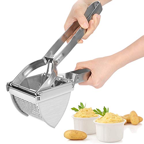 Ejoyous Kartoffelpresse, Edelstahl Spätzlepresse Kartoffelpresse Fruit Mincer Küchenwerkzeug Professionelle Spätzlechef für Kartoffelpüree Obstsäfte Gemüsebrei 28 x 8 x 10,5 cm Ejoyous Kartoffelpresse, Edelstahl Spätzlepresse Kartoffelpresse Fruit Mincer Küchenwerkzeug Professionelle Spätzlechef für Kartoffelpüree Obstsäfte Gemüsebrei 28 x 8 x 10,5 cm von Ejoyous