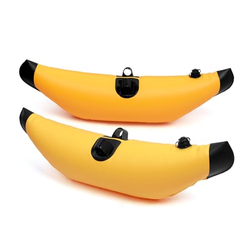Ejoyous Kayak -Ausleger Schwimmt, 2pcs Kajak PVC Aufblasbare Ausleger Schwimmt Boot Fischerei Stehend Schwimmendes Stabilisierungssystem Set (Yellow) von Ejoyous