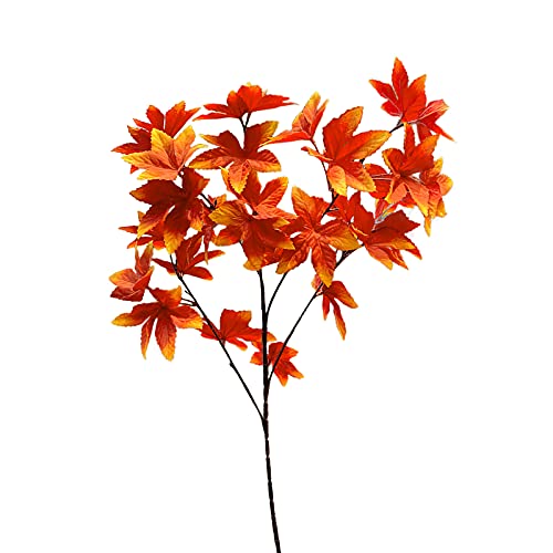 Ejoyous Künstliche Ahornblätter Seidenblumen Realistische Dekorative Stiele mit Eisendraht für Hochzeitshaus Deckendekor 40 Cm 85 Cm (A1) von Ejoyous