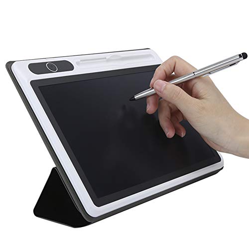 Ejoyous LCD Schreibtafel, 9 Zoll Elektronischer Notizblock LCD Grafiktablet Schreiben Handschrifttafel Reißbrett LCD Zeichenbrett mit Flip-Schutztasche (schwarz (mit Lederetui)) von Ejoyous