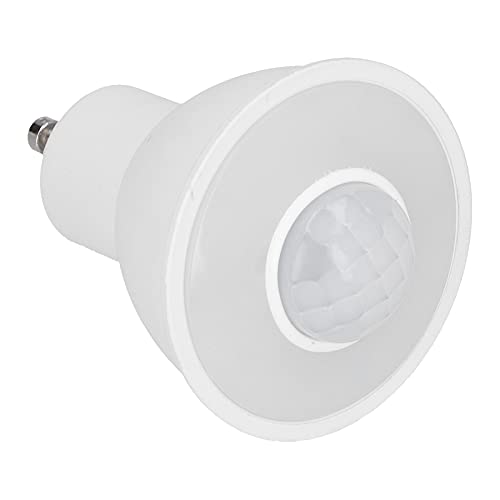 Ejoyous LED Bewegungssensor Glühbirne, 5W GU10 PIR Sensorlampe LED-Lampen mit Bewegungssensor Kaltes Weiß 6000k Sicherheitslicht Erkennungslampe von Ejoyous