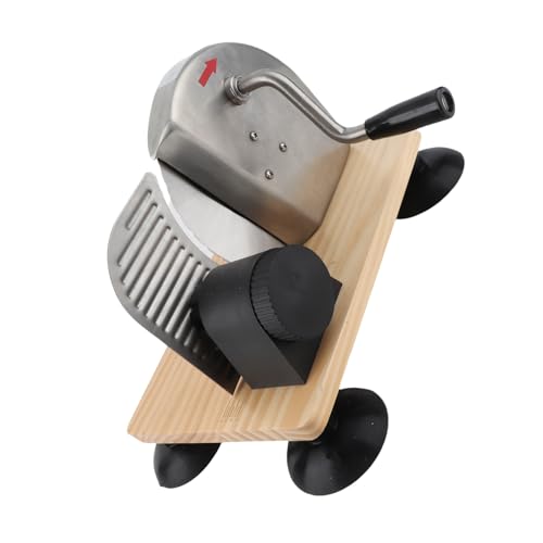 Ejoyous Leistungsstarkes Zahnradantriebssystem, Ergonomisches Griff Design, Retro -Design Manuelles Brotschneidewerkzeug, Einstellbare Dicke mit Griff und Füßen Zum Schneiden von Brot, Käse und Ejoyous Leistungsstarkes Zahnradantriebssystem, Ergonomisches Griff Design, Retro -Design Manuelles Brotschneidewerkzeug, Einstellbare Dicke mit Griff und Füßen Zum Schneiden von Brot, Käse und von Ejoyous