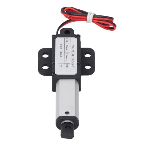 Ejoyous Mini Electric Linear Actuator, 24 V DC 30 Mm Hub 50N Schub, IPX4 -Bewertung, Limitschalter, für die Heimautomatisierung, Elektrische Sofa -Robotik mit 15 Mm/s Geschwindigkeit von Ejoyous