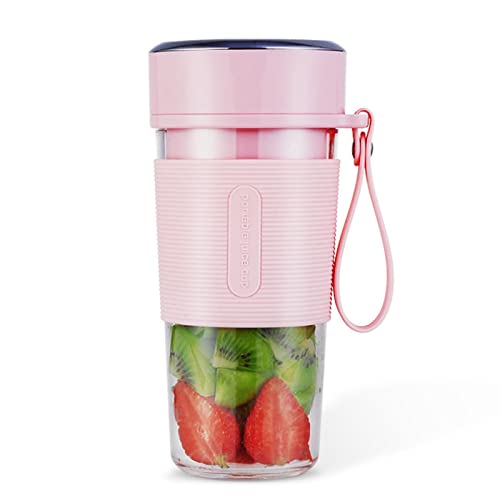 Ejoyous Mini Elektrischer Entsafter, Tragbarer Mixer Entsafter Cup Mixbecher Smoothies-Mixer Juicer Blender Multifunktionale USB-Ladung Obst Mixer Cup für Haushalt Reise Outdoor von Ejoyous