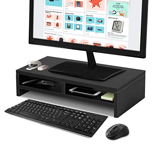 Ejoyous Monitorständer Riser, Holz Laptop Regal Strapazierfähiges Material Arbeitsbereich Aufbewahrung Schreibtisch Organizer Offenes Design für Computer Notebook Ejoyous Monitorständer Riser, Holz Laptop Regal Strapazierfähiges Material Arbeitsbereich Aufbewahrung Schreibtisch Organizer Offenes Design für Computer Notebook von Ejoyous