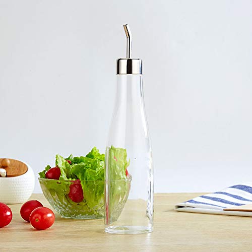 Ejoyous Ölflasche Flüssigkeitssserfassung Pot 300 Ml Acryl Transparent Leckdichtes Design mit Dünnem Ausguss für das Haus in der Küche in der Heimat Restaurant von Ejoyous