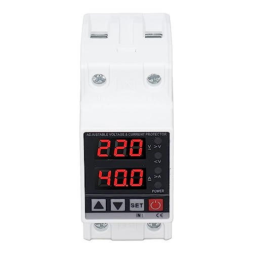 Ejoyous Over Unter Spannungsschutz, Auto Recovery Relay Function Function Spannage Protection Relais Einfacher Installation 220 V AC Breites Anwendung für Strom für Strom (40A) von Ejoyous