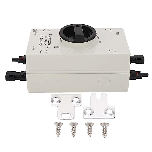 Ejoyous PV DC Trennschalter, 32 A IP66 Wasserdicht Leistungsschalter PV Combiner Box PV Sicherungsautomat Für Solaranlage Solarmodul Photovoltaic 1000 V von Ejoyous