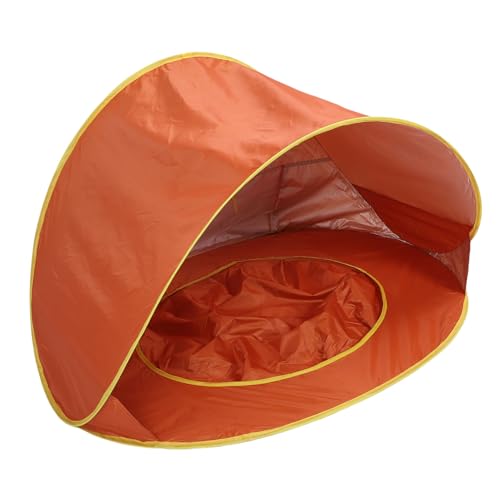 Ejoyous Pop Up Strandzelt mit UV-Schutz 50+ Baby-Pool und Stauraum leicht aufzubauen und Winddicht für Strand Garten Camping (ORANGE) von Ejoyous
