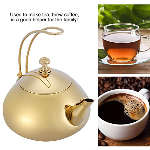 Ejoyous Schöne Glatte, Schnelle Wasserheiztopf, Teakettle, Tee für Kaffee zu Hause Kaffee Herstellen (GOLD) von Ejoyous