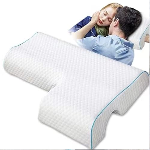 Ejoyous Seitenschläferkissen mit Armloch, Memory Foam Kissen Schlafkissen Seitenschläfer Anti-Handdruck Gewölbtes Kissen Slow Rebound-Druckkissen Kuschelkissen (Links 63217297433) von Ejoyous