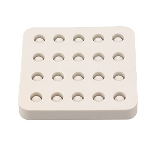 Ejoyous Silicone Königinnenzellen Form Bienenwachs Königinnenbecher Silikonform für die Bienenköniginnenzucht mit 10mm Lochabstand Silikonform für Weiselnäpfchen (4 Reihen 96x92x14mm) von Ejoyous