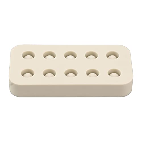 Ejoyous Silicone Königinnenzellen Form Bienenwachs Königinnenbecher Silikonform für die Bienenköniginnenzucht mit 10mm Lochabstand Silikonform für Weiselnäpfchen (Doppelreihe) von Ejoyous
