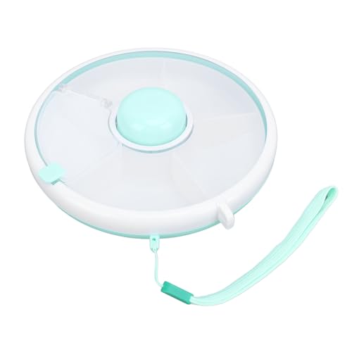 Ejoyous Snack Spinner, Runde Snackbox Kinder Snackteller mit Fächern Snack Box mit Deckel 360° drehbarer Snackbehälter Wiederverwendbar für Snacks Nüsse Süßigkeiten Obst Ejoyous Snack Spinner, Runde Snackbox Kinder Snackteller mit Fächern Snack Box mit Deckel 360° drehbarer Snackbehälter Wiederverwendbar für Snacks Nüsse Süßigkeiten Obst von Ejoyous