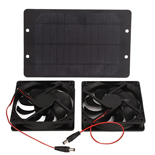 Ejoyous Solar Angetriebener Dual -Lüfter Solarpanel Ableitungslüfter Solarbeatmung Lüfter mit 3000 U/Min für Hühnchen -Stall Gewächshausschuhe Haustierhaus Ejoyous Solar Angetriebener Dual -Lüfter Solarpanel Ableitungslüfter Solarbeatmung Lüfter mit 3000 U/Min für Hühnchen -Stall Gewächshausschuhe Haustierhaus von Ejoyous