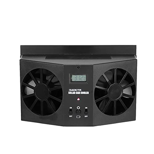Ejoyous Solarauto -Lüfter -Entlüftungskühler mit Temperaturanzeige Dual Power Control Einstellbare Solarpanel für die Beatmung des Fahrzeugs Ejoyous Solarauto -Lüfter -Entlüftungskühler mit Temperaturanzeige Dual Power Control Einstellbare Solarpanel für die Beatmung des Fahrzeugs von Ejoyous