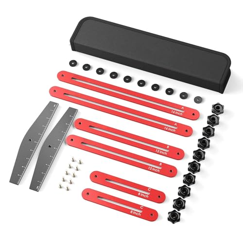 Ejoyous Stufen-Schablonenwerkzeug, Aluminiumlegierung Stufen- und Regalmaßstab Verstellbare Länge Stufenmesswerkzeug Schablone mit Koffer, für Treppen Stufen Zwischenwände Regalaufbau Ejoyous Stufen-Schablonenwerkzeug, Aluminiumlegierung Stufen- und Regalmaßstab Verstellbare Länge Stufenmesswerkzeug Schablone mit Koffer, für Treppen Stufen Zwischenwände Regalaufbau von Ejoyous