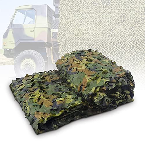 Ejoyous Tarnnetz Netz 2 x 150D Oxford-Gewebe Forest Landscapes Net Woodland Armee Tarnung Net Outdoor für die Jagd Militär Dekoration Sonnenschutz von Ejoyous
