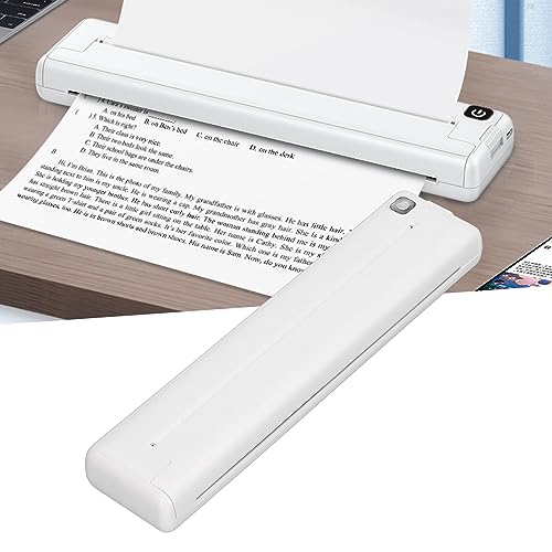 Ejoyous Thermodrucker A4, Mobiler Drucker A4 für Unterwegs Kleiner Bluetooth Tragbarer Drucker, Kompatibel mit Android und iOS Unterstützt A4 Thermopapier Ohne Patronen von Ejoyous