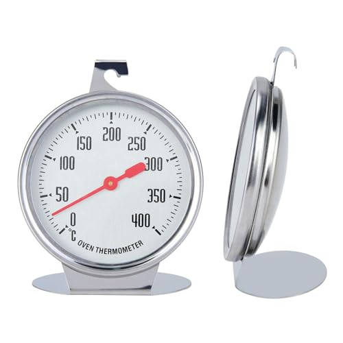 Ejoyous Thermometer für Elektroherd, Backofenthermometer Analog Ofenthermometer aus Edelstahl Kochthermometer für Backofen zum Backen BBQ & Kochen von Ejoyous