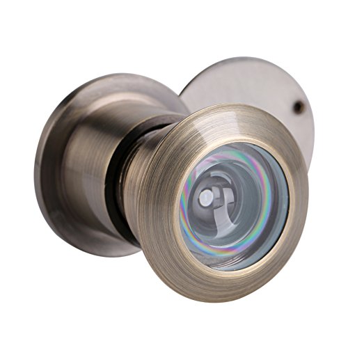 Ejoyous Türspion 28mm, Tür Spion mit Sichtschutz Abdeckung Hochwertige Optische Glaslinsen, für 5mm-60mm Türdicke Holztüren Eisentüren Schlafzimmertüren (Bronze) von Ejoyous