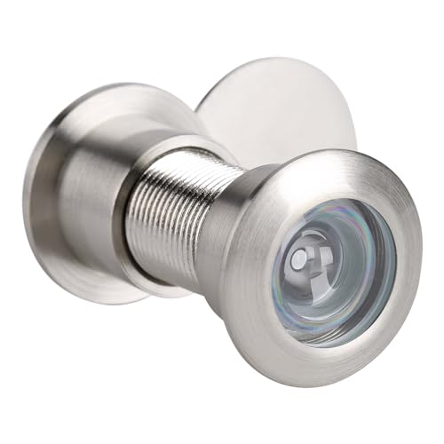 Ejoyous Türspion 28mm, Tür Spion mit Sichtschutz Abdeckung Hochwertige Optische Glaslinsen, für 5mm-60mm Türdicke Holztüren Eisentüren Schlafzimmertüren (Gebürstet Aussehen) von Ejoyous