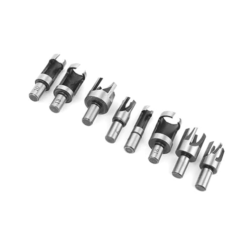 Ejoyous Vielseitiger Holzstopfenschneider -Set, Verjüngter Klauenbohrer Bit Hoher Kohlenstoffstahlschneider -Dübel Maker Werkzeug Set, Holzstecker Cutter Speziell für Bank und Elektrobohrer von Ejoyous