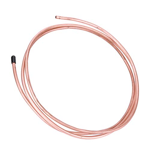 Ejoyous Weichkupferrohr Spule 6mm OD 4,8 Mm ID 0,6 Mm Wandstärke 2m Kühlschrank Flexible Biegbare Kupferrohr für den Kühlschrank Klimaanlage Gefrierschrank von Ejoyous