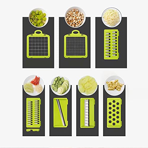 Ejoyous Zeitsparender Küchenfutterhacker, Schneller und Praktischer Gemüseschneider, Vielseitiges Werkzeug mit Pinsel und Entlassungskorb für Gesündere Mahlzeiten. von Ejoyous
