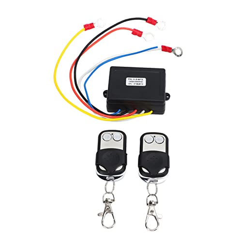 Elektrische Seilwinde Fernbedienung, 12/24V Seilwinde Funkfernbedienung Set mit Controller Seilwinde Fernschalter Ersatzteile Reichweite 22m, für LKW ATV SUV Elektrische Seilwinde Fernbedienung, 12/24V Seilwinde Funkfernbedienung Set mit Controller Seilwinde Fernschalter Ersatzteile Reichweite 22m, für LKW ATV SUV von Ejoyous