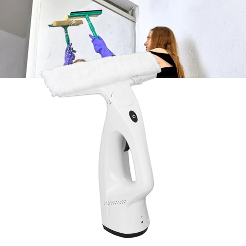 Fenstersauger Akku, Elektrisch Fensterreiniger Fensterputzer Fensterputzer mit abnehmbarem Wassertank, für 360° Reinigung aller glatten Oberflächen Fenster Spiegel Duschwände Fenstersauger Akku, Elektrisch Fensterreiniger Fensterputzer Fensterputzer mit abnehmbarem Wassertank, für 360° Reinigung aller glatten Oberflächen Fenster Spiegel Duschwände von Ejoyous