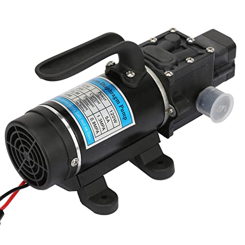 Hochdruck Wasserpumpe 120W 10L/m 12V/24V Elektrische Wasserpumpe Selbstansaugende Membranpumpe für Hochdruckreiniger Bewässerungssysteme Gartenliebhaber Handwerker (24V 3210YD-24-120FS) von Ejoyous