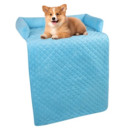 Hundebett für Sofa, Haustier Couch Abdeckung Möbelschutz weicher Plüsch Fuzzy Nicht rutschen beruhigende Bett Matte Maschine waschbar für Hunde und Katzen, 29.5 x 47.2in von Ejoyous