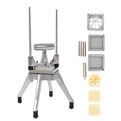 Kartoffelschneider Professioneller, Manueller Gemüseschneider Edelstahl Pommesschneider mit Klingen 1/4 Zoll 1/2 Zoll 3/8 Zoll, für Kartoffeln Karotten Gurken Kartoffelschneider Professioneller, Manueller Gemüseschneider Edelstahl Pommesschneider mit Klingen 1/4 Zoll 1/2 Zoll 3/8 Zoll, für Kartoffeln Karotten Gurken von Ejoyous