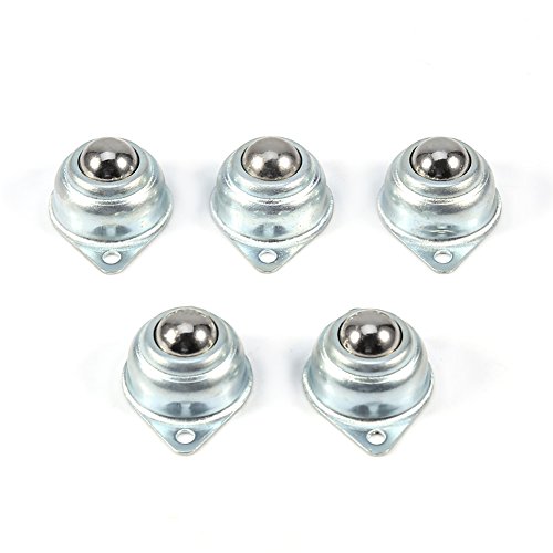 Kugelrollen für Möbel 5 Stück, Klein Kugellager Möbelrollen Lager Kugelrolle Transfer Schrankrollen Universal Lenkrollen Flach Ball Roller, für Gepäck Schiebe Schlitten Förderro von Ejoyous